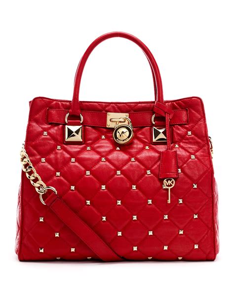 big red michael kors purse|Michael Kors red tote bag.